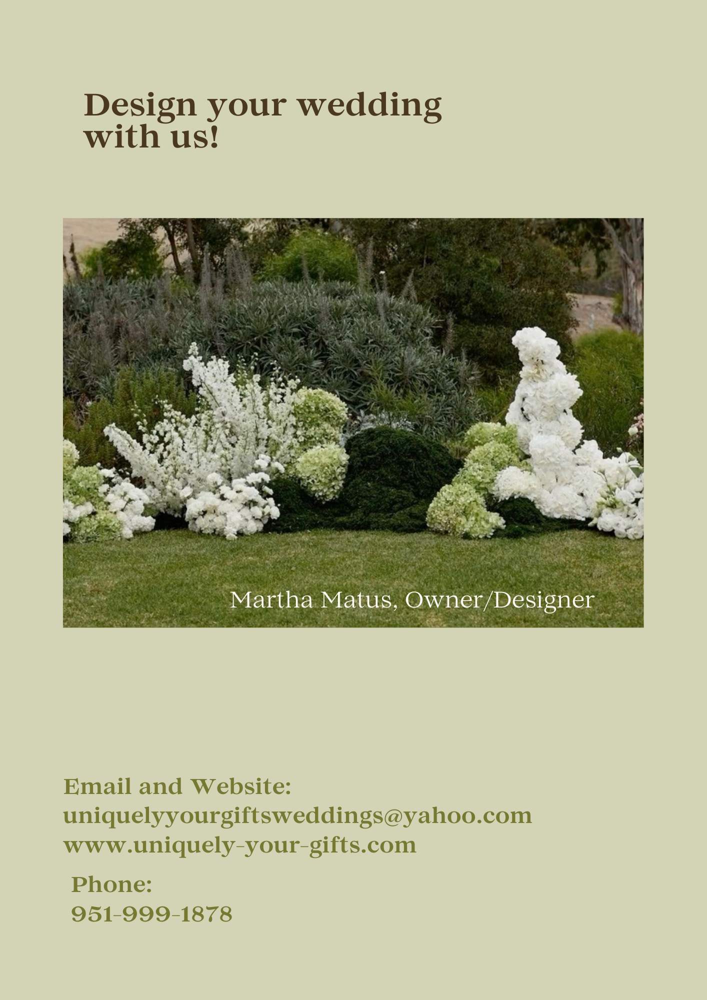 Wedding Flower & Event Planning Services 
